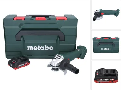 Produktbild von Metabo W 18 7-125 Akku Winkelschleifer 18 V 125 mm + 1x Akku 4,0 Ah + metaBOX - ohne Ladegerät