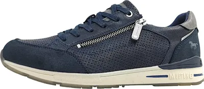 Image de Chaussures pour hommes Mustang, lacets, couleur bleue, style décontracté
