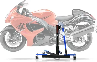 Image de Béquille centrale CS Power Evo pour Suzuki Hayabusa GSX-R 1300 08-25 bleu