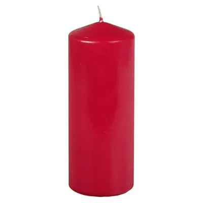Produktbild von Papstar Stumpenkerze Ø 69 mm · 180 mm rubin, 8 x 1 Stück