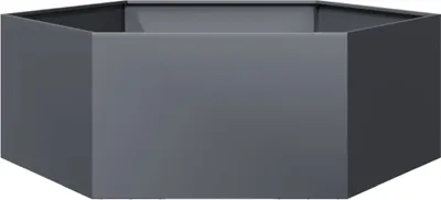 Obrázek produktu pro vidaXL květináč Anthracite Hexagonal 138x120x45 Steel