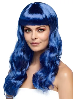 Produktbild von Boland 85876, Karnevalskostüm-Perücke, Erwachsener, Weiblich, Polyester, Blau, 275 g