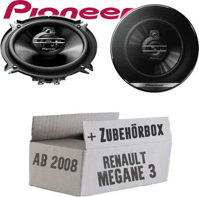 Produktbild von Renault Megane 3 - Lautsprecher Boxen Pioneer TS-G1330F - 13cm 3-Wege 130mm Triaxe 250W Auto Einbausatz - Einbauset