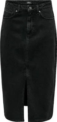 Produktbild von Only Bianca Midi Jeansrock Schwarz L Damen Schwarz L