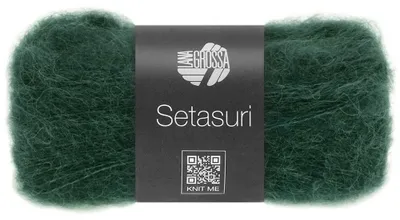 Produktbild von Lana Grossa SETASURI 25 g feines Lace-Garn aus Alpaka und Seide 212 m Farbe 077 - Tiefseegrün