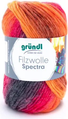 Produktbild von Gründl Filzwolle Spectra 100 g vulcano multicolor