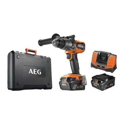 Image de Perceuse-visseuse à percussion AEG BSB18C3BL-502C 18V 110 Nm avec 2x5Ah + chargeur en coffret