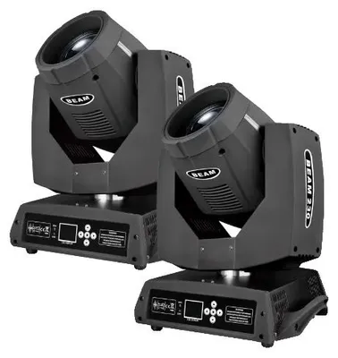 Obrázok produktu pre Svetlo s pohyblivou hlavou, výkon 230 W, dynamické farebné spektrum, 2 svetlá, zástrčka EU