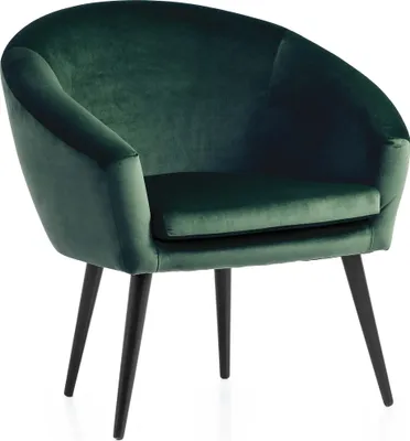Produktbild von Stylischer Loungesessel Lutz | Samtvelours grün | XDREAM Relaxsessel |Clubsessel | Cocktailsessel