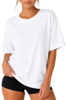 Produktbild von Reichstadt Damen Regular Fit T-Shirt Shoulder Drop 25RSW071 White 3XL