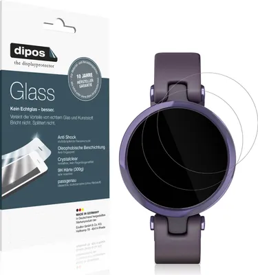 Produktbild von 2x Schutzfolie für Garmin Lily Sport Smartwatch - Anti-Shock 9H Folie dipos Glass Kunststoffglas