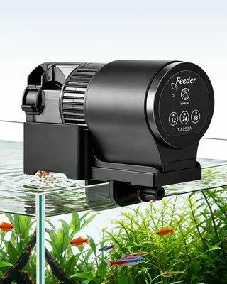 Productafbeelding van Automatische visvoerautomaat voor aquarium - 110 ml - met timer - 6 standen
