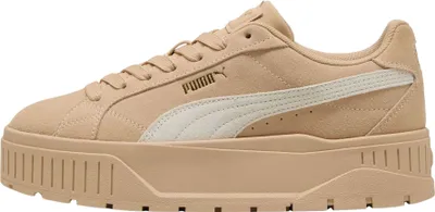 Produktbild von PUMA Damen Karmen II Sneaker Wildleder Plateausohle SoftFoam+ hellbraun weiß