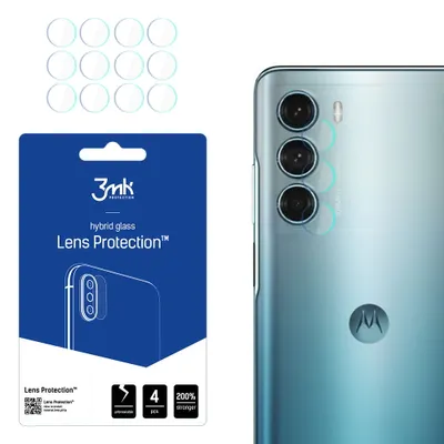 Produktbild von 3mk Hybridglas Lens Protection für Motorola Moto Edge S30 Kamera Objektiv Kameralinse 0,16mm 6H (4 Stück)