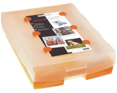 Produktbild von CROCO 2-6-19 Lernkartei A8, inkl. Material (orange)