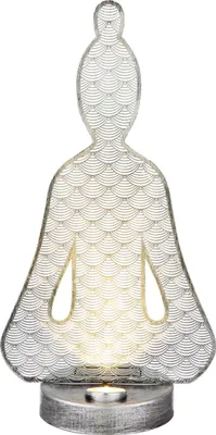 Produktbild von GLOBO Solarleuchte Garten Buddha 36cm Solarlampe Außen Außenleuchte Solar 33568