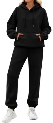 Produktbild von Damen Fleece Trainingsanzug 2-teilig für Herbst und Winter