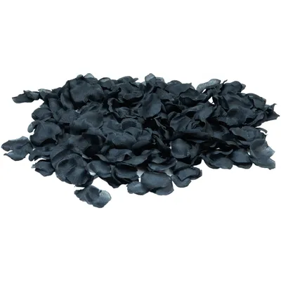 Zdjęcie produktu dla Płatki róż, czarne, 500 sztuk wykonane z tkaniny, rozmiar 8 cm - świetny pomysł na dekorację