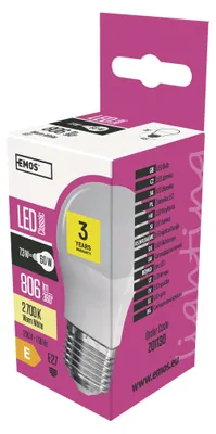 LED Lampe Classic Mini Globe / E27 / 7,3 W (60 W) / 806 lm / Warmweiß