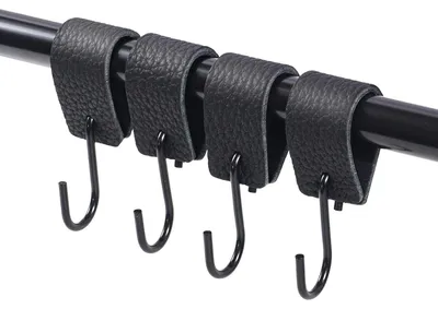 Image de Crochets en forme de S, en acier inoxydable SUS304, sans perçage, lot de 4