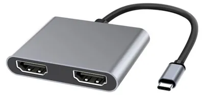 Produktbild von INF Typ-C-Hub 2-in-1: Dual-HDMI-Ausgang für reibungslose Verbindung
