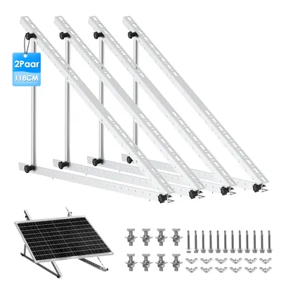 Produktbild von Halterung für Solarpanel Bis 118cm Photovoltaik Solarmodul 0°-90° Aufständerung