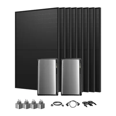 Produktbild von Balkonkraftwerk mit Speicher, 2x EcoFlow Stream Ultra mit 4x 450Wp Bifazial Solarmodule mit 4x EcoFlow Smart Plug & Parallel Kabel (0% MwSt)