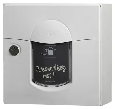 Image de Boîte aux lettres compact 1 porte extérieur - Soléa - acier blanc mat