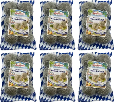 Produktbild von Food-United Knödel - Leberknödel aus Bayern 6x400g, 36 herzafte Leberknödel von ZIMMERMANN Fleischwerke, passend für Brotzeit und Bier