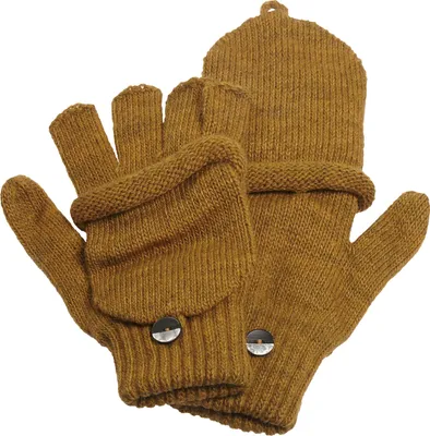 Produktbild von Halbfinger Handschuh mit Klappe melange Farben