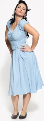 Produktbild von Queen Kerosin Swing Blue Damen Kleid Grösse: S