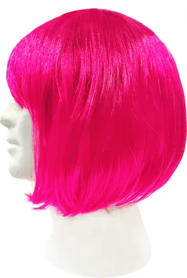 Produktbild von Oblique Unique Perücke Bob Kurzhaar Frisur pink für Damen Mädchen für Fasching Karneval Halloween Motto Party