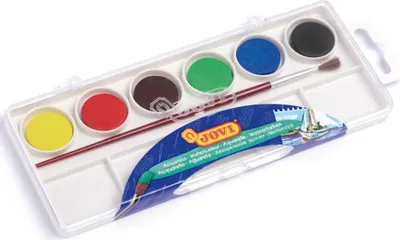 Image de JOVI aquarelles 6pcs + pinceau