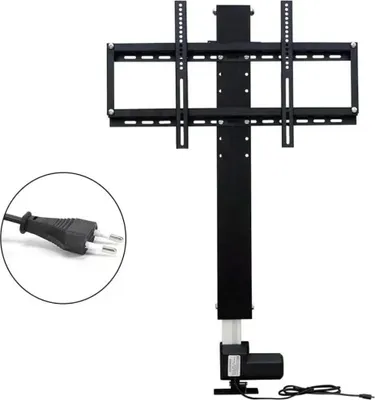 Produktbild von Motorisierter TV-Lift, elektrisches System für 26–57"-Fernseher, Fernbedienung, Hubhöhe 900 mm, max. 80 kg, schwarz