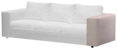Productafbeelding van Dekoria beschermhoes voor Vimle armleuning, breed, beige, 22 x 93 x 48 cm