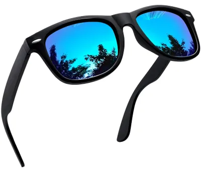 Produktbild von Joopin Klassische Sonnenbrille Herren Blau Verspiegelt Polarisiert UV400