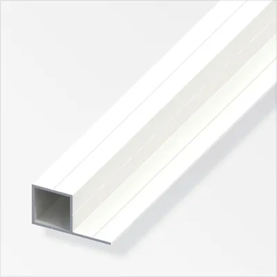 Produktbild von alfer Quadratrohr 1 m, 45.5 x 23.5 mm - weiß