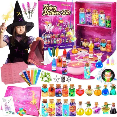 Productafbeelding van Doe-het-zelf creatief cadeau voor kinderen - Toverdrankje - Knutselset - Toverdrankflessen - Knutselspeelgoed