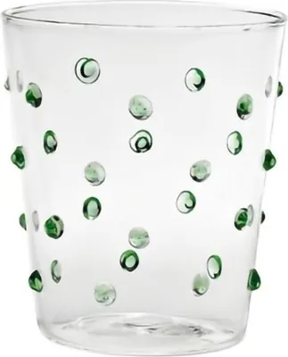 Image de Zafferano Party Tumbler Verre Vert 45 Cl Set de 6 Pièces en Verre