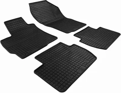Produktbild von für Mitsubishi Outlander ab 02/2007-08/2012 Passform PETEX Gummimatten 4-teilig schwarz Allwettermatten Gummifußmatten