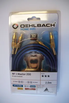 Obrázok produktu pre OEHLBACH 2035, 2 x RCA, Samec, 2 x RCA, Samec, 2 m, Modrá