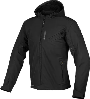 Produktbild von Germot Snake wasserdichte Motorrad Softshell Jacke, schwarz, L