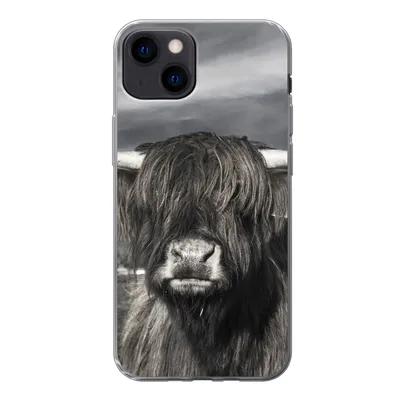 Produktbild von MuchoWow® Handyhülle Schutzhülle Hülle für iPhone 13 Schottischer Highlander - Tiere - Hörner Silikon Softcase Handy Hülle - Karteninhaber