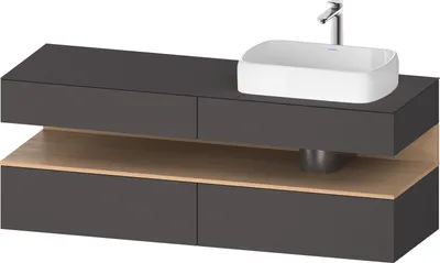 Produktbild von DURAVIT QA4778030490000 QAT KWTU WH Ek. 1600x550x600 Gt Mt.