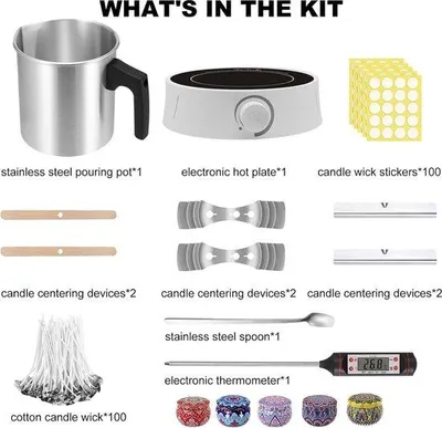 Image de Kit de fabrication de bougies, bougies parfumées faites maison, coffret cadeau