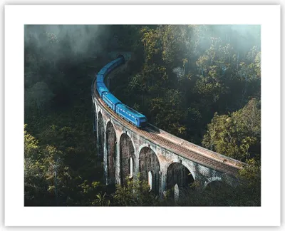 Produktbild von Poster - Poster ohne Rahmen - Zug Hogwarts Express - 50x40 cm - Wand Bild - Wanddeko - Wandbilder - Kunstposter - Wandposter - Bilder - Kunstdruck - Wanddekoration - Wandbild - P2XAA50x40-5132