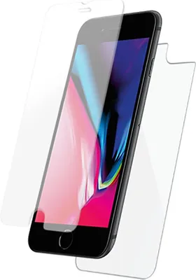 Obrázek produktu pro BigBen, ochranné sklo pro iPhone 8, přední/zadní tvrzené sklo, průhledné
