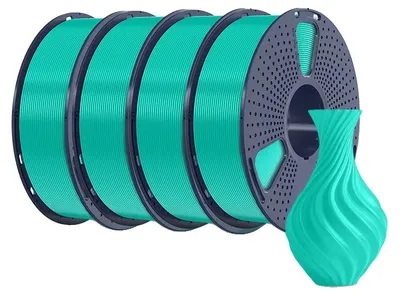 Image de Filament d'impression 3D, diamètre 1,75 mm, matériau biodégradable, PLA vert menthe