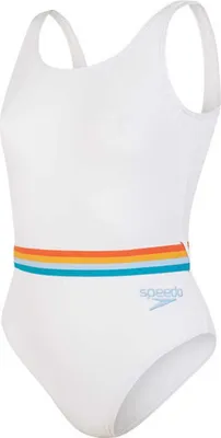 Image de Maillot de bain Speedo à dos en U profond et ceinture, blanc, taille 30 (UK), femme, blanc, taille 30 (UK)