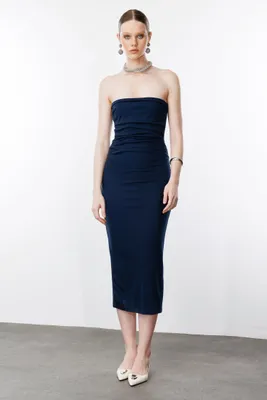 Produktbild von Trägerloses Midikleid, Dark Navy, XL